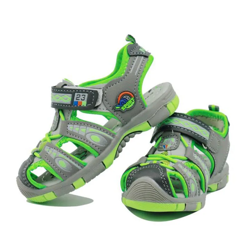 Boys sandals children summer non-slip toddler shoes American Anti Kick beach sandals size 20 to size 31