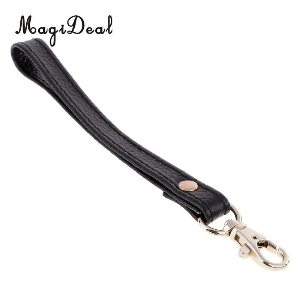 MagiDeal Simple Strap Design Genuine Leather Wristlet Wrist Bag Strap Replacements For Clutch Purse Handbags Parts