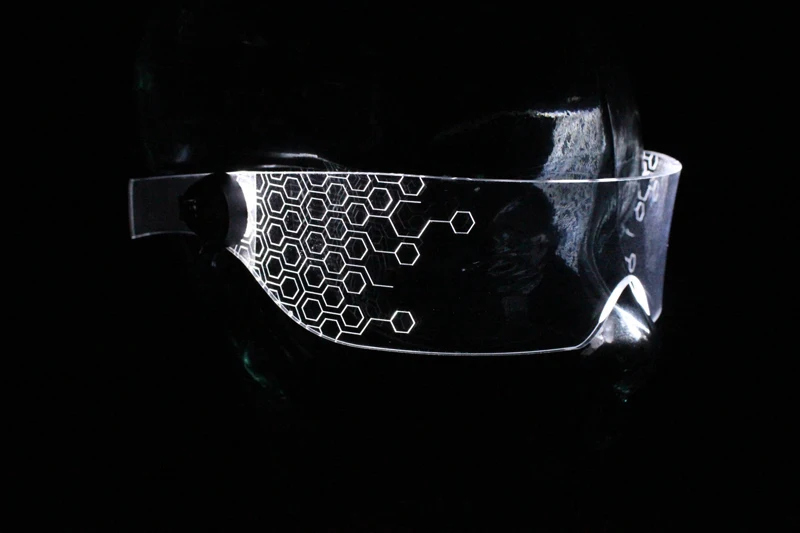 Освещенные очки бар ночной клуб сценическое представление gogo future технология люмиус вечерние очки в стиле Косплей