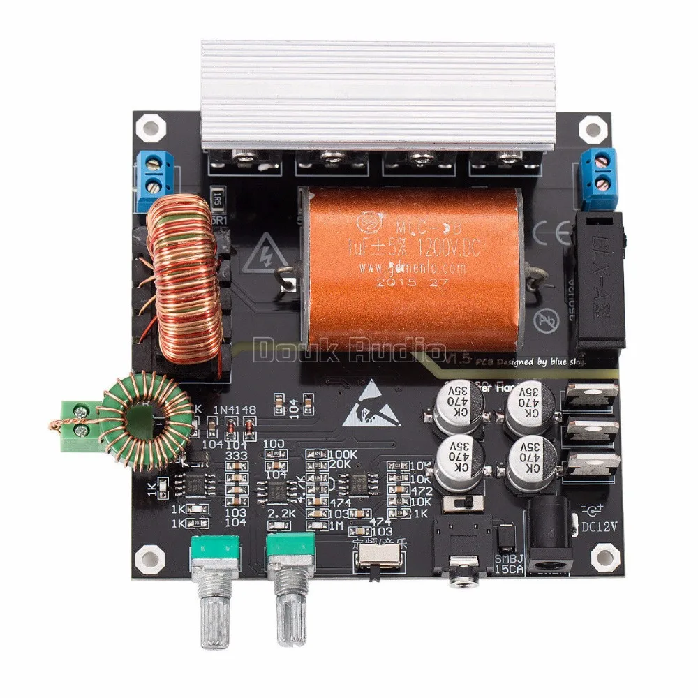 Douk Audio SSTC Интегральная плата привода готовая твердотельная катушка Тесла