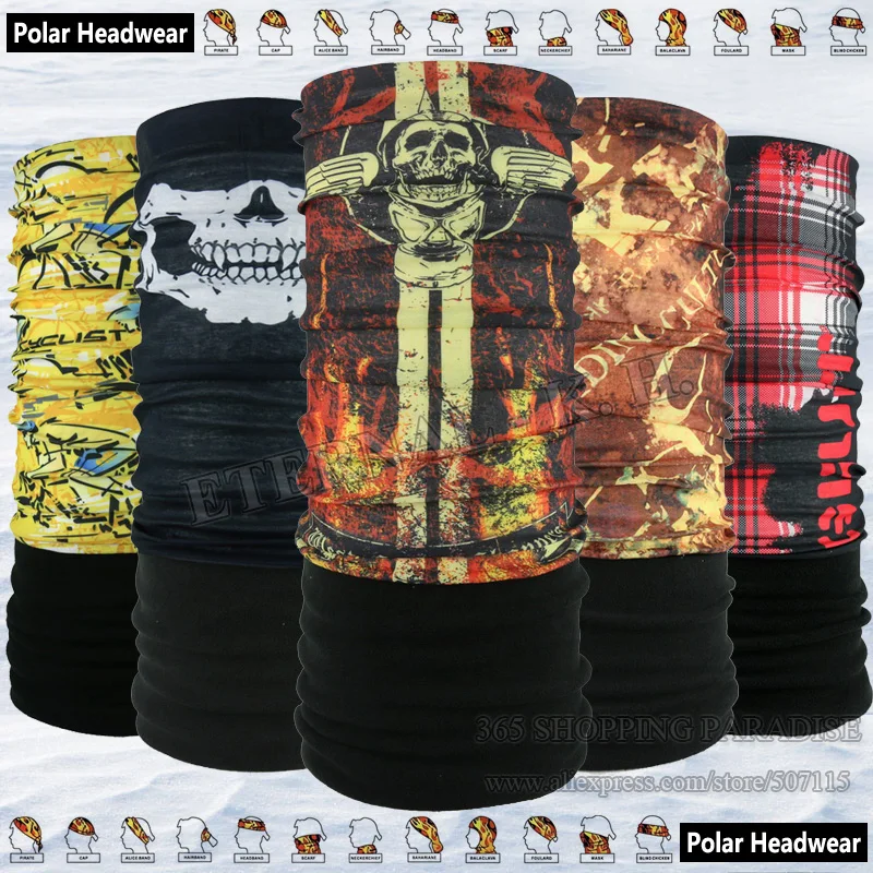 

Latest Popular Multi Purpose Cycling Tube Mask Outdoor Polartec Headwear Multifunction Polar Fleece Winter Bandana