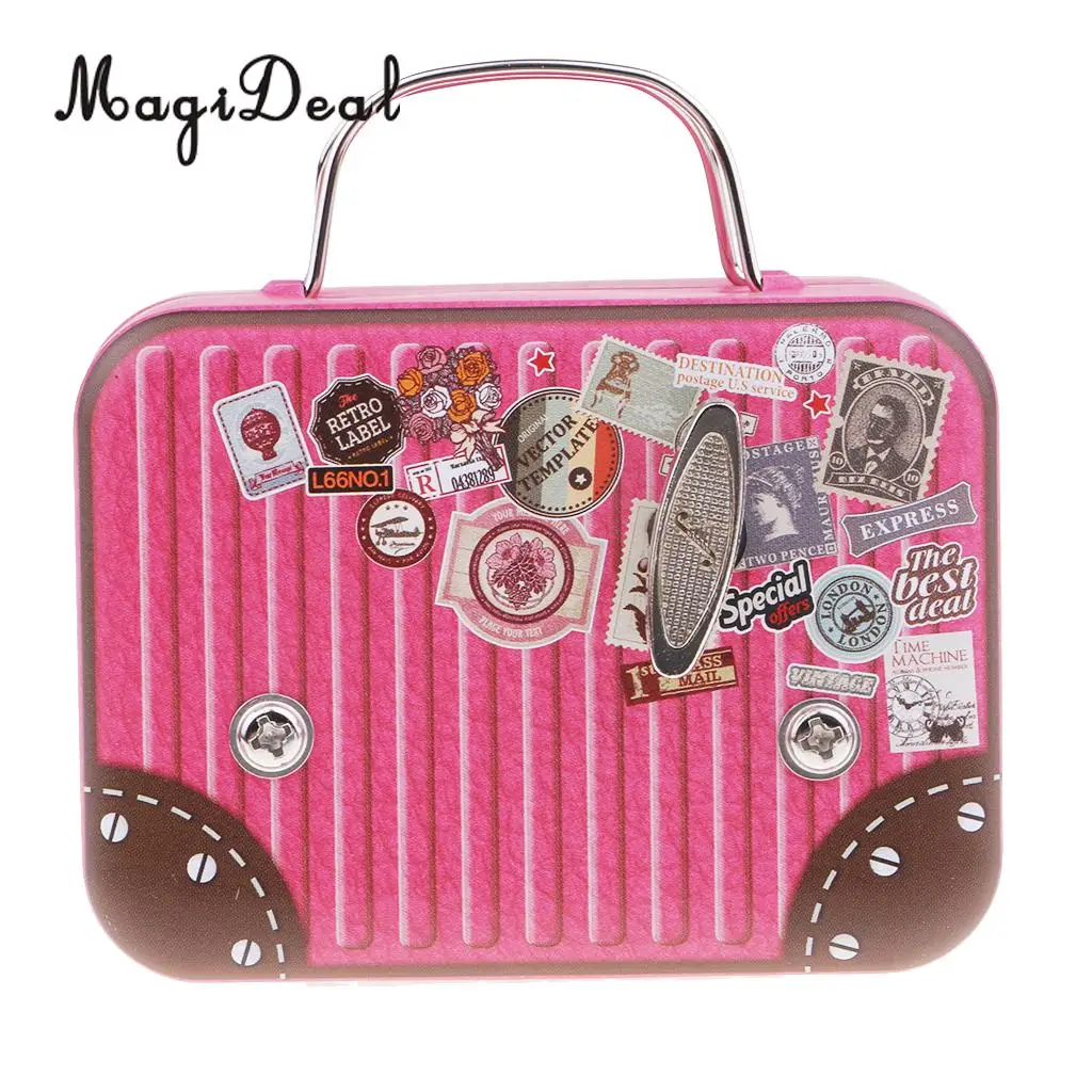 MagiDeal Play 'Innocent' Luggage Suitcase Wind-up Miniature Music Box for Girls Christmas Gift