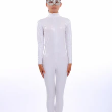 Хэллоуин высокого качества Карнавал вечерние белые гелатинизированные колготки «zentai» DJ сценическое шоу костюм Хэллоуин Косплей Костюм
