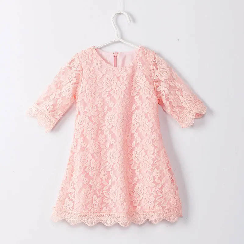 

Summer Spring Lace Princess Baby Girls Dress Children White Pink Girl Kids Infant Cute Party Tutu A-line Dresses Clothes 1-6yrs
