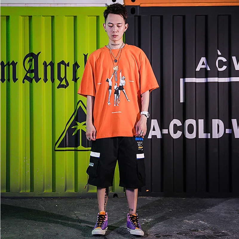

HFNF Men's tshirt Casual Cotton T shirt 2019 Summer Pattern Print Male Basketball t-shirt breathable Tee