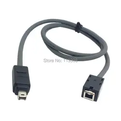 100 шт./лот Firewire 400 IEEE 1394 1394A 4Pin мужского и женского пола свинцовый Удлинительный кабель жила 50 см, FedEx UPS DHL