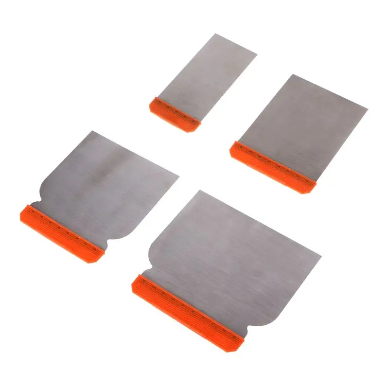 4pcs Carbon Steel Putty Knives Kit Durable Scraper Putty Cleaning Filling Tool 77UC