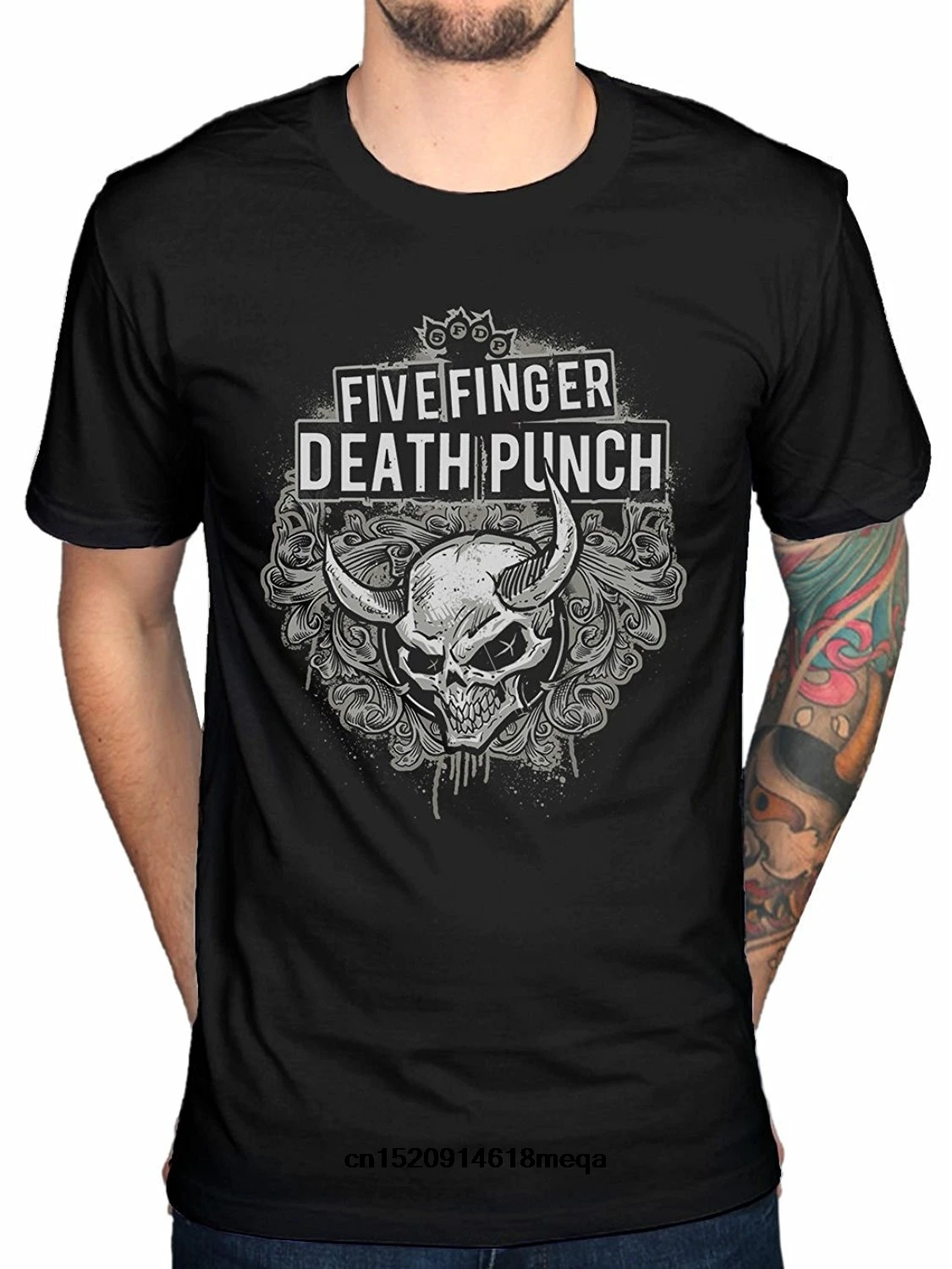 Возьмите футболка Для мужчин s черная Five Finger Death Punch богато Модная хлопковая