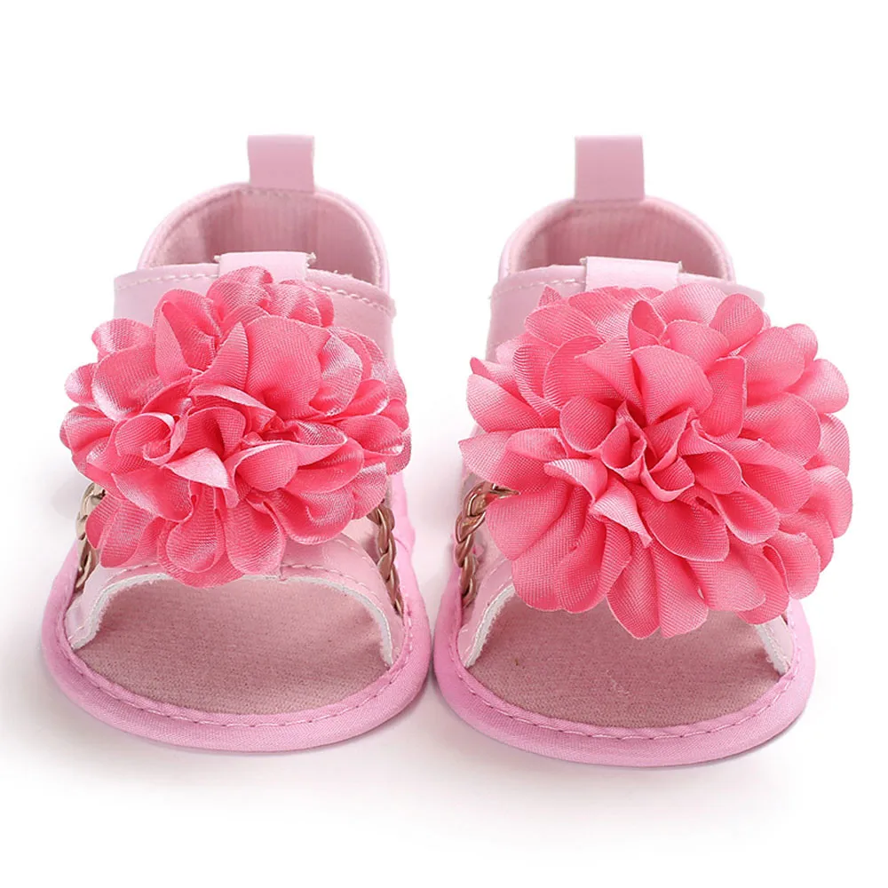 Новая мода для новорожденных обувь для девочек цветок кроватки Мягкая обувь Прямая доставка