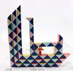 Горячая Красочная 3D Волшебная Змейка Рубика 24 сегментов cubo magico с плетением в форме змеи куб головоломка Детский обучающий игрушки для