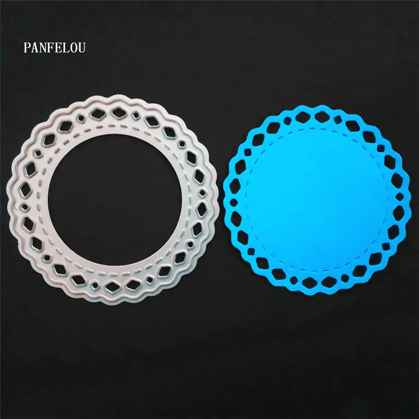 

PANFELOU New year Round hole bracelet Scrapbooking DIY album cards paper die metal craft stencils punch cuts dies cutting