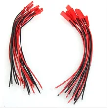 Free shipping Hot 10 Pairs 150mm JST Connector Plug Cable Male+Female for RC Battery