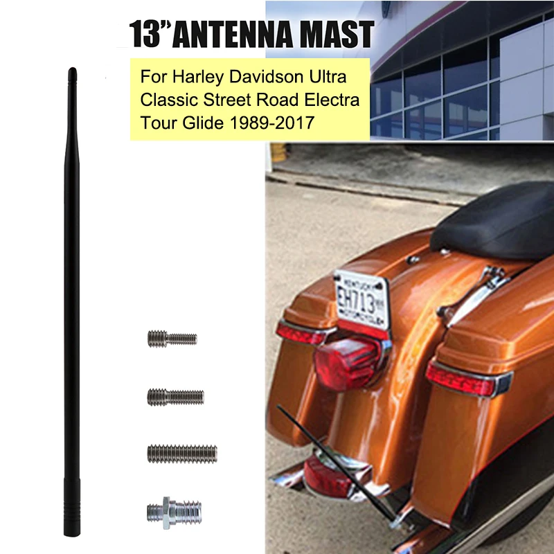 KOLEROADER 13.7'' AM FM XM Aerial Radio Antenna Masts For Harley