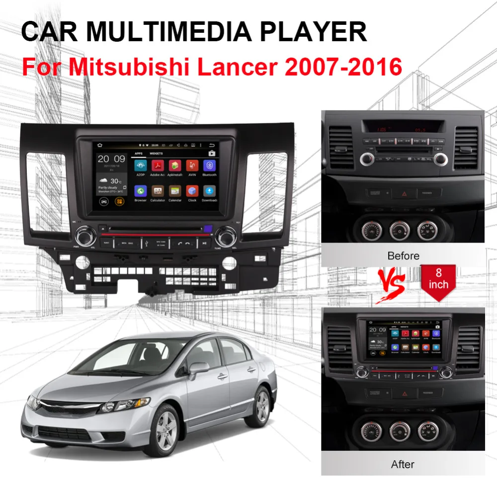 Flash Deal 8 Inch Android 8.0 Octa Core 4GB RAM Car Autoradio Stereo with Bluetooth For Mitsubishi Lancer 2007-2016 GPS Navigation Wifi 3 Flash Deal 8 Inch Android 8.0 Octa Core 4GB RAM Car Autoradio Stereo with Bluetooth For Mitsubishi Lancer 2007-2016 GPS Navigation Wifi 3