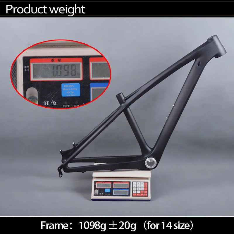 Cheap Free shipping Chinese carbon kids mountain bicycle frame 26er 14 / 16 inch children 26 MTB frame with headset+clamp+BB92 4