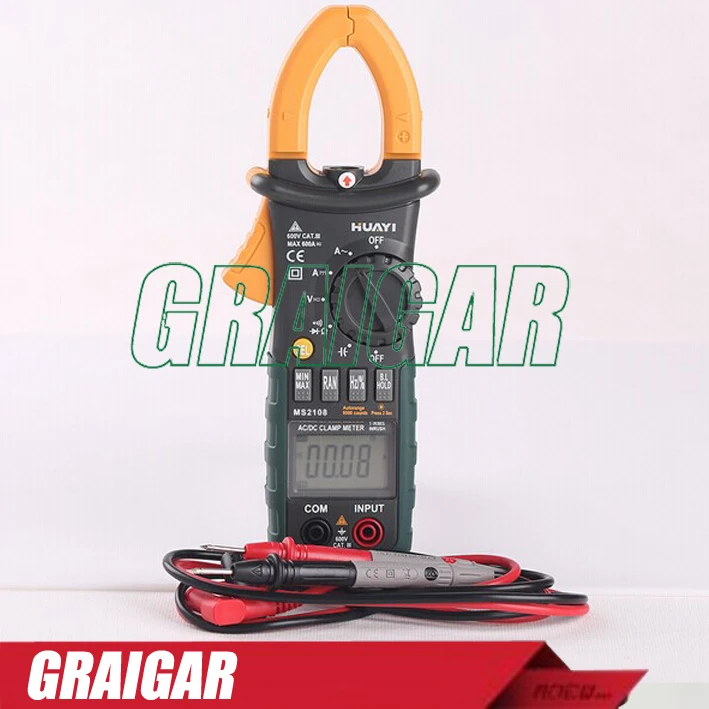 

High quality MS2108 True RMS DC Current Digital Clamp Meter