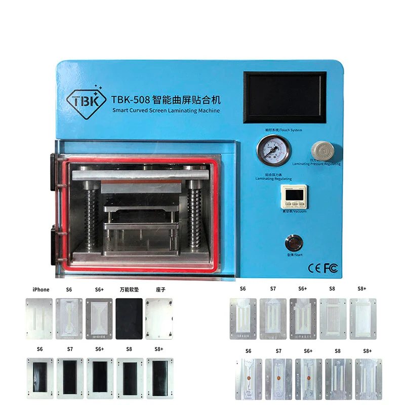  5 IN 1 TBK-508 Vacuum Laminating Machine for Sumsung S6 S6+ S7 S8 S8+ Edge Curved Phone LCD OCA Rep