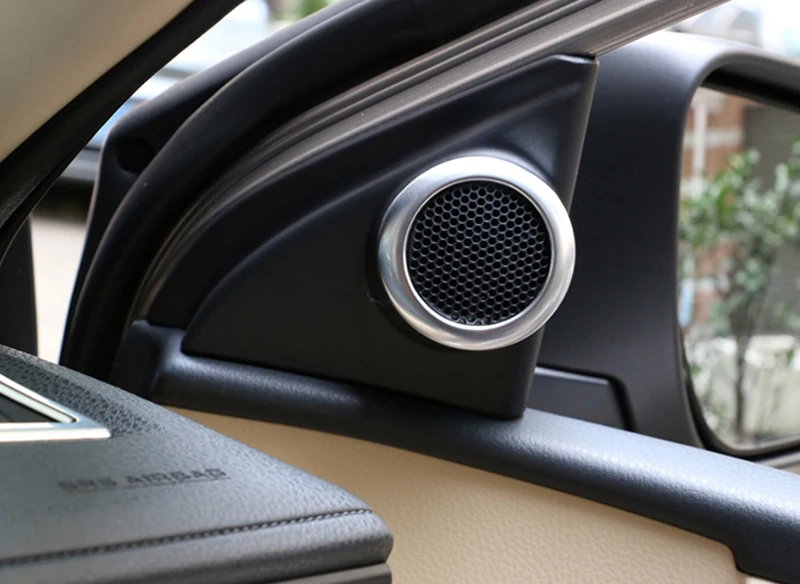 Abs аксессуары для автомобиля-Стайлинг двери автомобиля стерео динамик накладка 2 шт. для Toyota Corolla