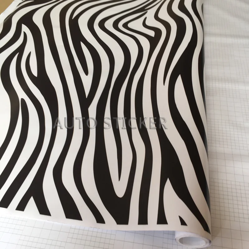 Small Zebra skin car wrap 6