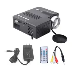 UC28A Мини Портативный светодиодный проектор 1080 P ЖК-мультимедийный домашний кинотеатр USB TF HDMI AV светодиодный проектор для домашнего