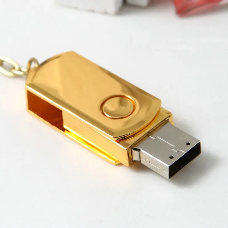 Metal Pendrive 128GB 64GB usb flash drive 32GB 16GB 8GB pen drive usb stick portable flash usb memory stick flash disk+ ring