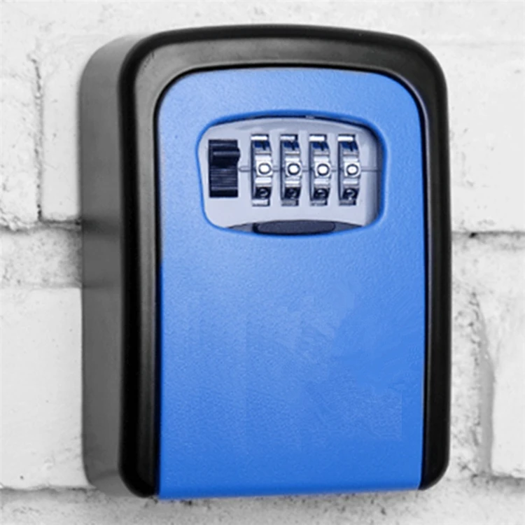 Настенное крепление для хранения ключей безопасности замок на 4 цифры по ценам от производителя безопасности секретный код коробка прочные цветные органайзер Алюминий сплава для ключей дома