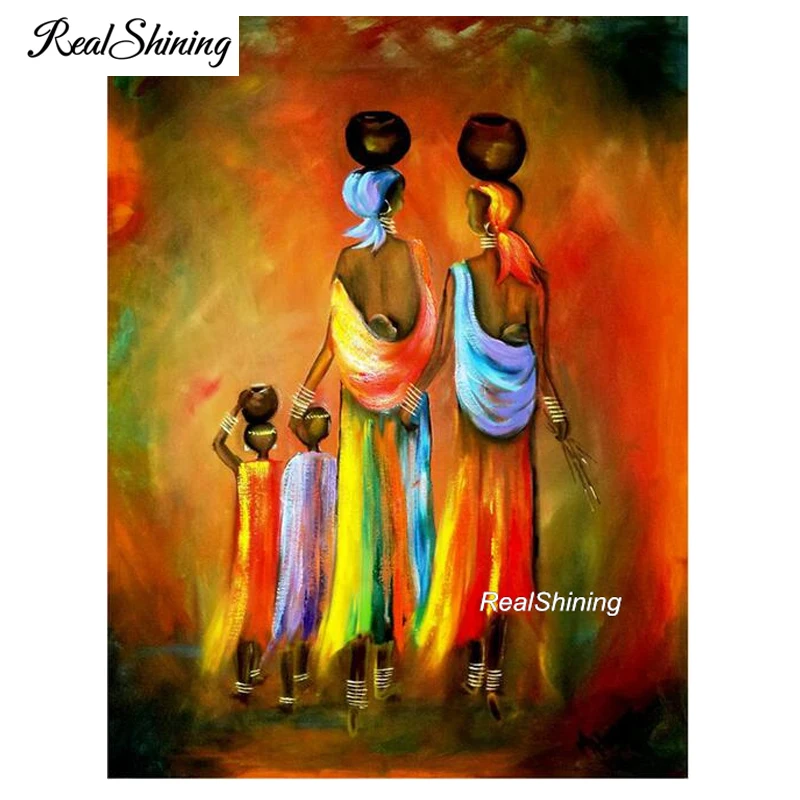 

DIY 5D Diamond Painting Cross Stitch African Mother baby Mosaic Diamond Embroidery icons,Full,DIY Beads 3d Picture FS4247
