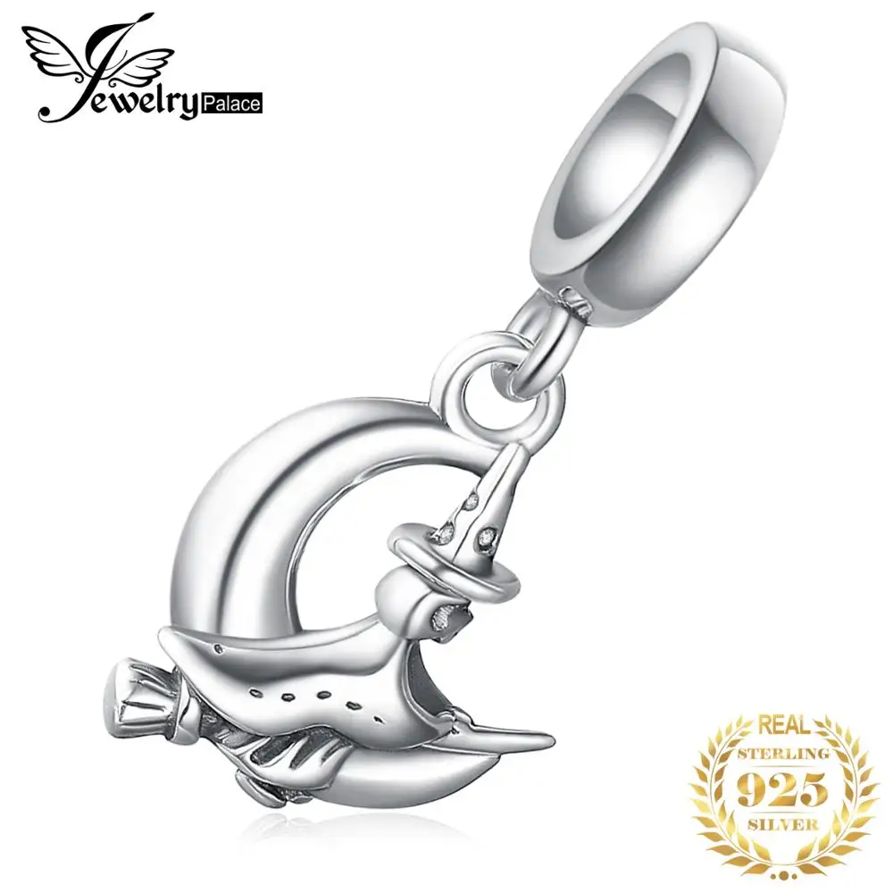 

JewelryPalace Witch 925 Sterling Silver Beads Charms Silver 925 Original For Bracelet Silver 925 original Beads Jewelry Making
