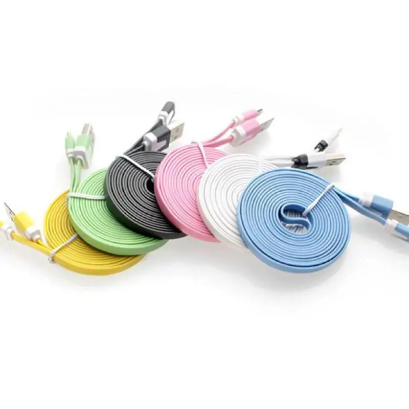 Micro USB Cable Data Sync Charger Cord Fabric For Android Phone 1M usb extension cable cable mini usb usb cable extension