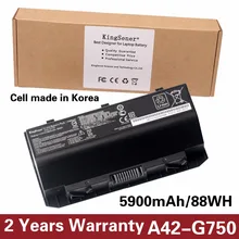 KingSener Korea Cell A42-G750 Laptop Battery for ASUS ROG G750 Series G750J G750JH G750JM G750JS G750JW G750JX G750JZ 15V 88WH