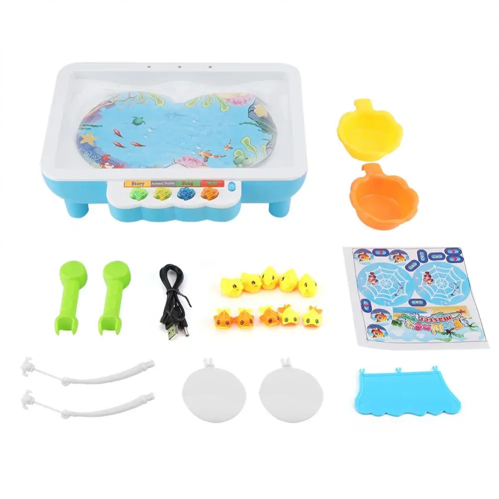 Обучающая Магнитная детская игрушечная Рыбалка набор детские подарки электрическая рыбка пруд игра игрушка Спорт на открытом воздухе игрушки для мальчиков и девочек