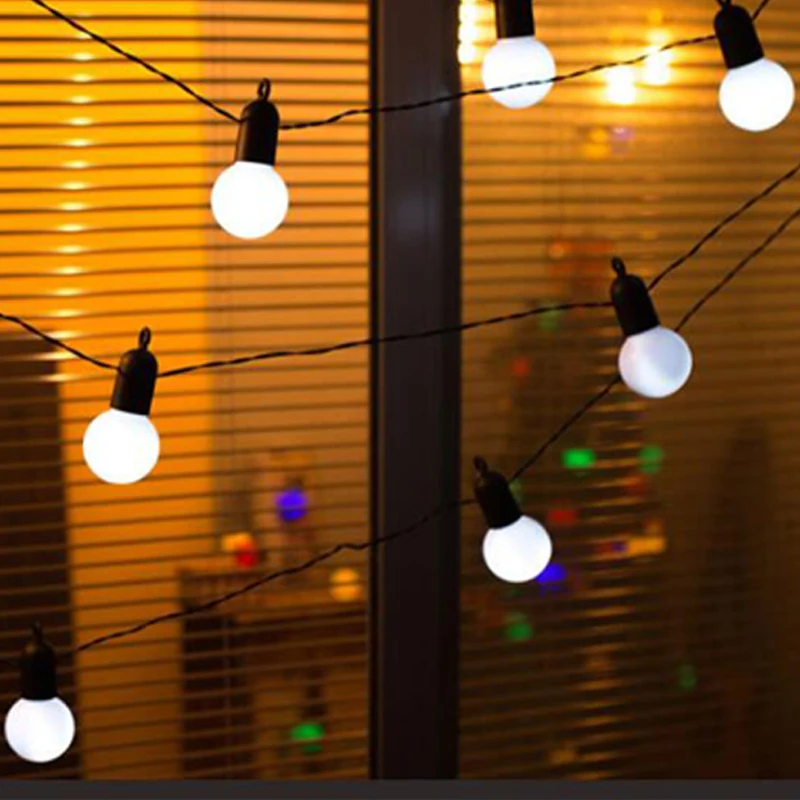 6M 20 LED String Light Outdoor Fairy Light garland Battery Operated bulb dance Light string Garden Christmas Backyard Decoration (5)