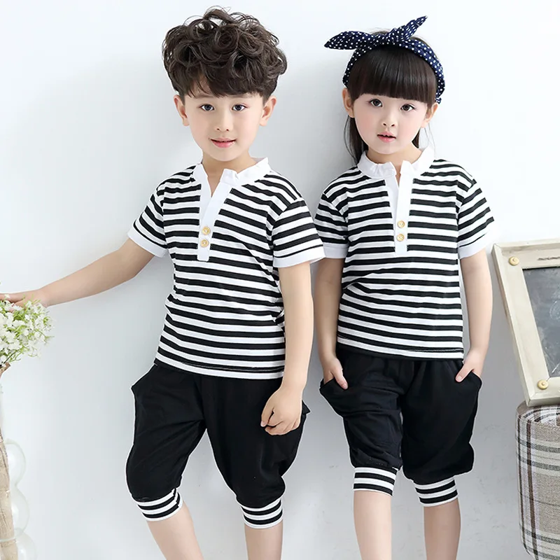 

IENENS Summer Kids Baby Boys Girls Clothing Sets Children Outfits Suits Infant Boy Girl Cotton Clothes T-Shirt + Shorts