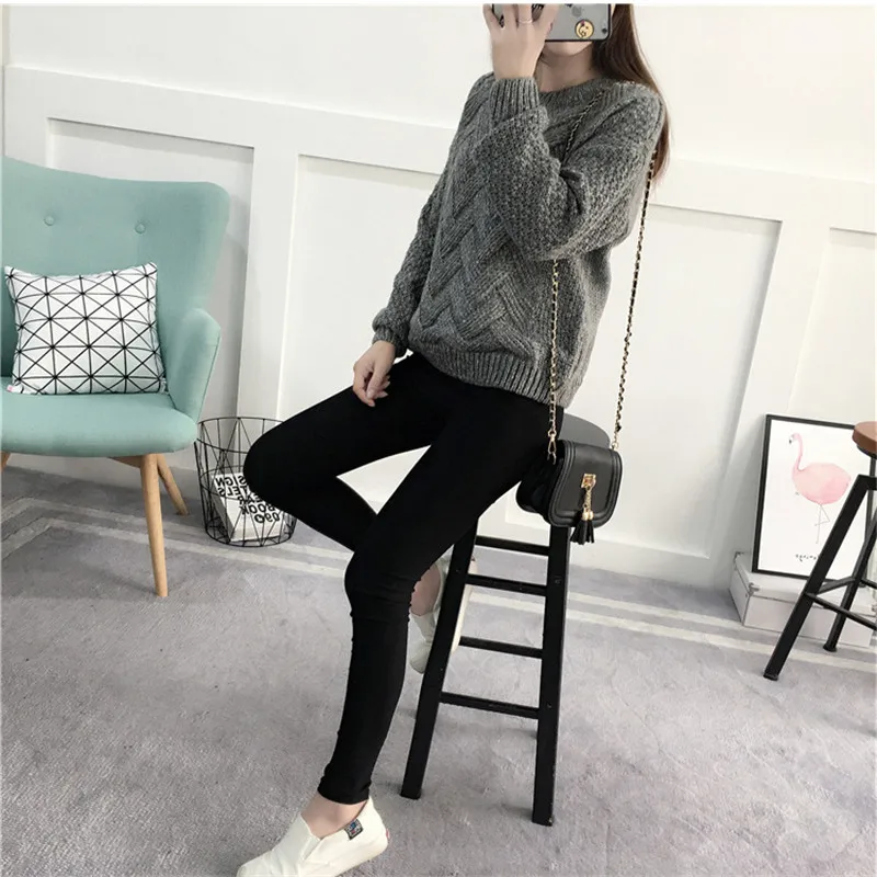 Tops 2018 New Women Pullover Female Casual Sweaters Plaid O-neck Autumn and Winter Style Fashion Female Pullover Sweater XY717 Tops 2018 New Women Pullover Female Casual Sweaters Plaid O-neck Autumn and Winter Style Fashion Female Pullover Sweater XY717