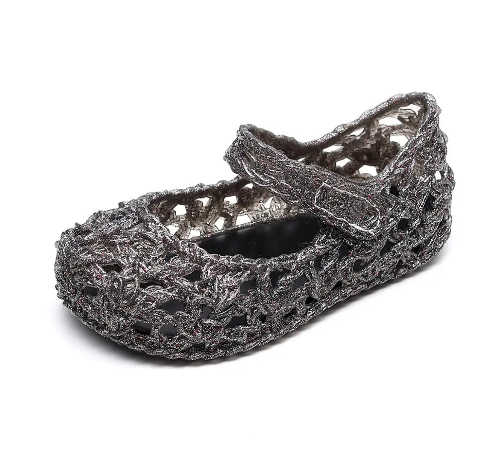 

Mini Melissa Crystal Shoes 2019 girls sandals Mesh Hole Shoes Girls Melissa Sandals Jelly Shoes Sandals Shoes For Girls 15-18cm