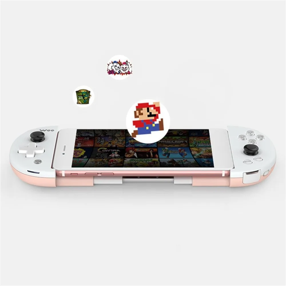 Kopen Bluetooth Draadloze Game Controller Verstelbare Ergonomie Voor iPhone Voor Android Compatibiliteit Knoppen Batterij Controle Joystick