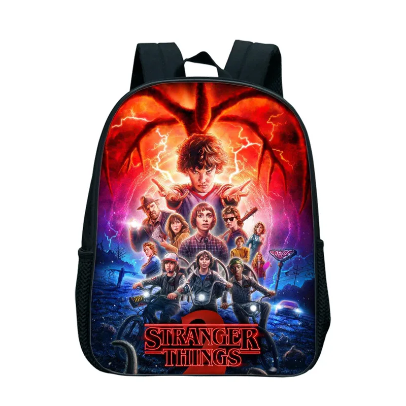 

12 Inch Stranger Things Backpacks For Kindergarten Children Boy Girls School Backpack Kids Schoolbag Stranger Things School Gift