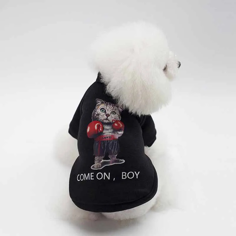 

10 Colors Cat Hoodies Sportwear Clothes for Cats Small Dogs Cotton Pet Puppy Costume Kitten Cat Apparel in Autumn and Winter