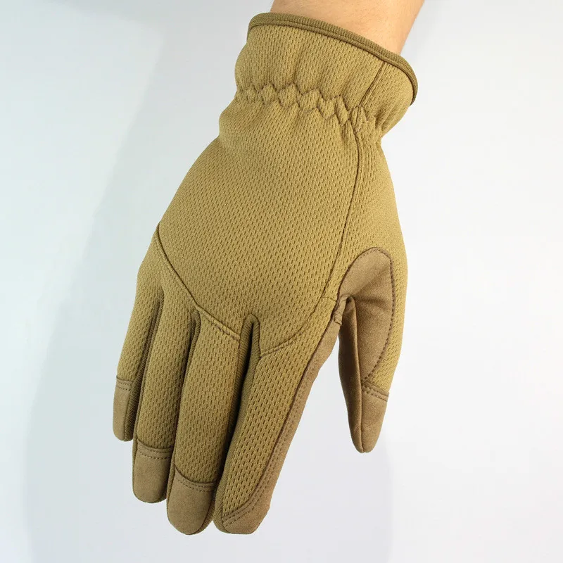 Новые военные перчатки мужские тактические перчатки камуфляж полный палец бойцовские перчатки противоскользящие термальные перчатки для пейнтбола m-xl - Цвет: brown