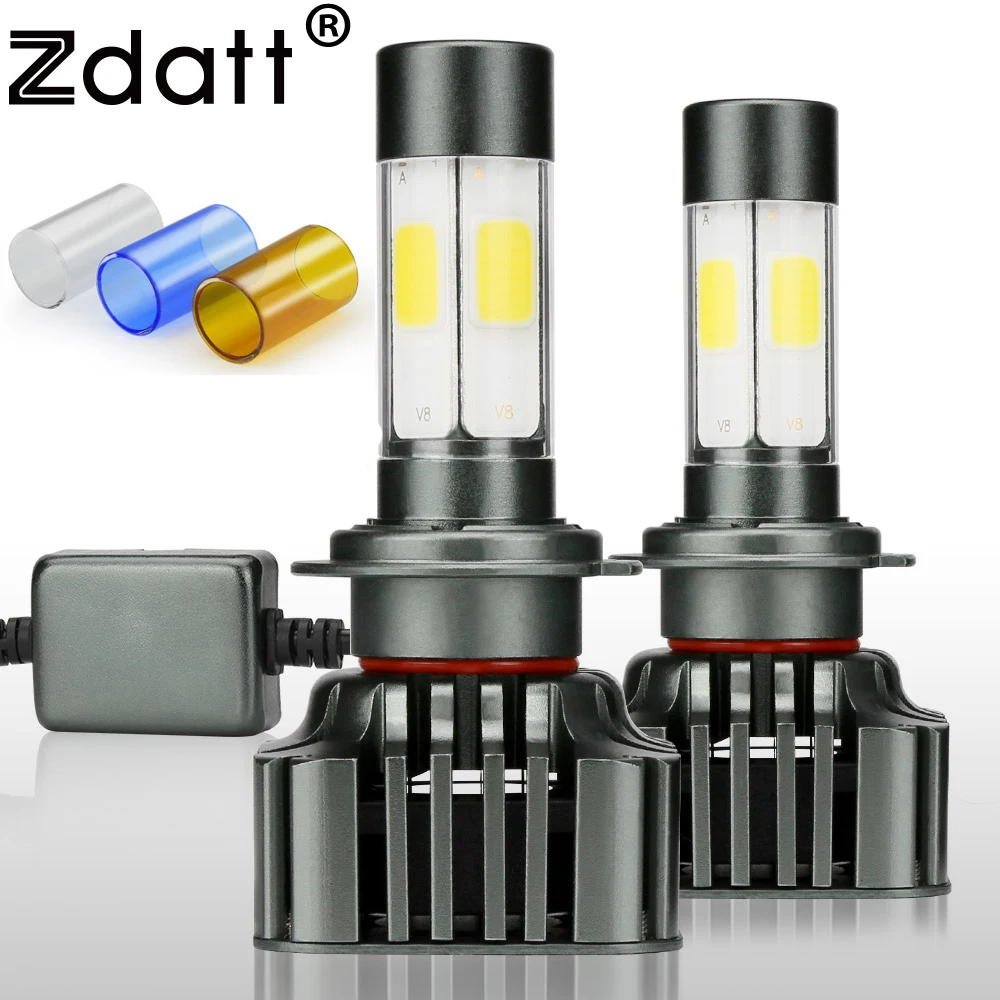 Zdatt H4 H7 H11 Led Bulb Canbus 9005 HB3 9006 H8 H9 100W 12000Lm Car Light