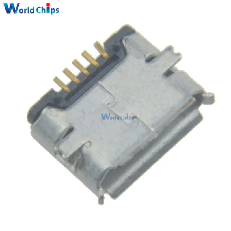 

10Pcs Micro USB Type B Female 5Pin SMT Socket Jack Connectors Port PCB Board