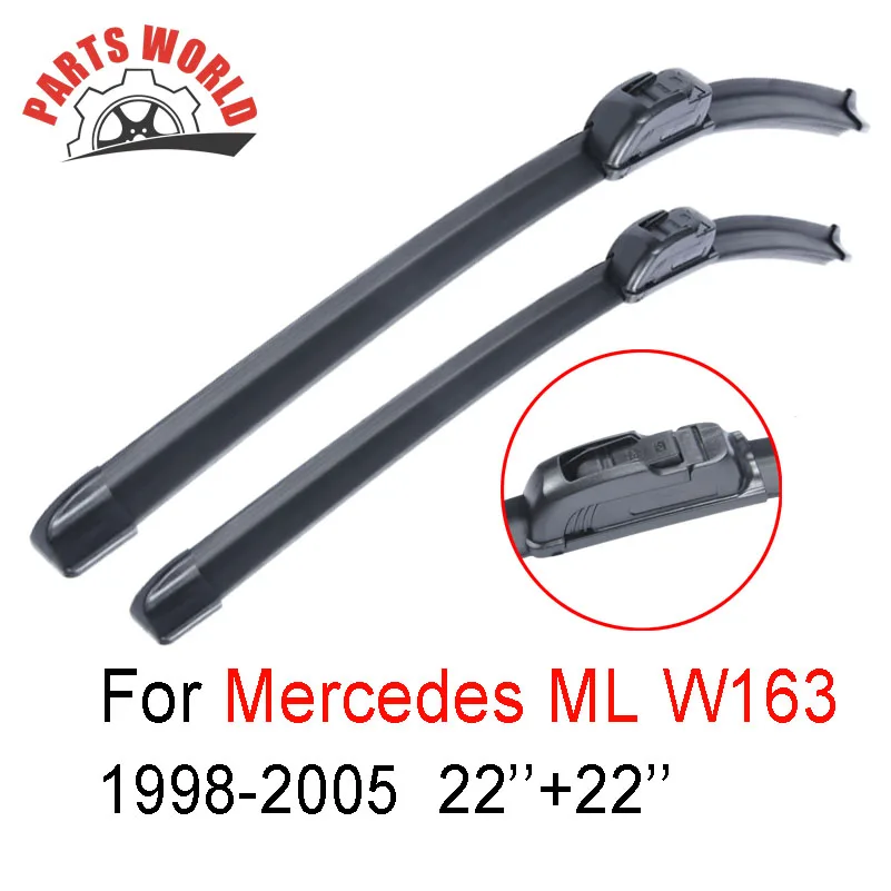 Pair Windscreen Front Wiper Blades For Mercedes Benz ML Class W163 1998