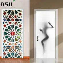 Сексуальная женщина силуэт красота декор Настенная роспись виниловый Арт Наклейки на дверь водонепроницаемые декоративные постеры для дома наклейки на холодильник