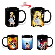 Farbwechsel Becher Dragon Ball Z Becher Goku Wärme reaktiven keramik super saiyan kaffeetassen taza goku für freund geschenk