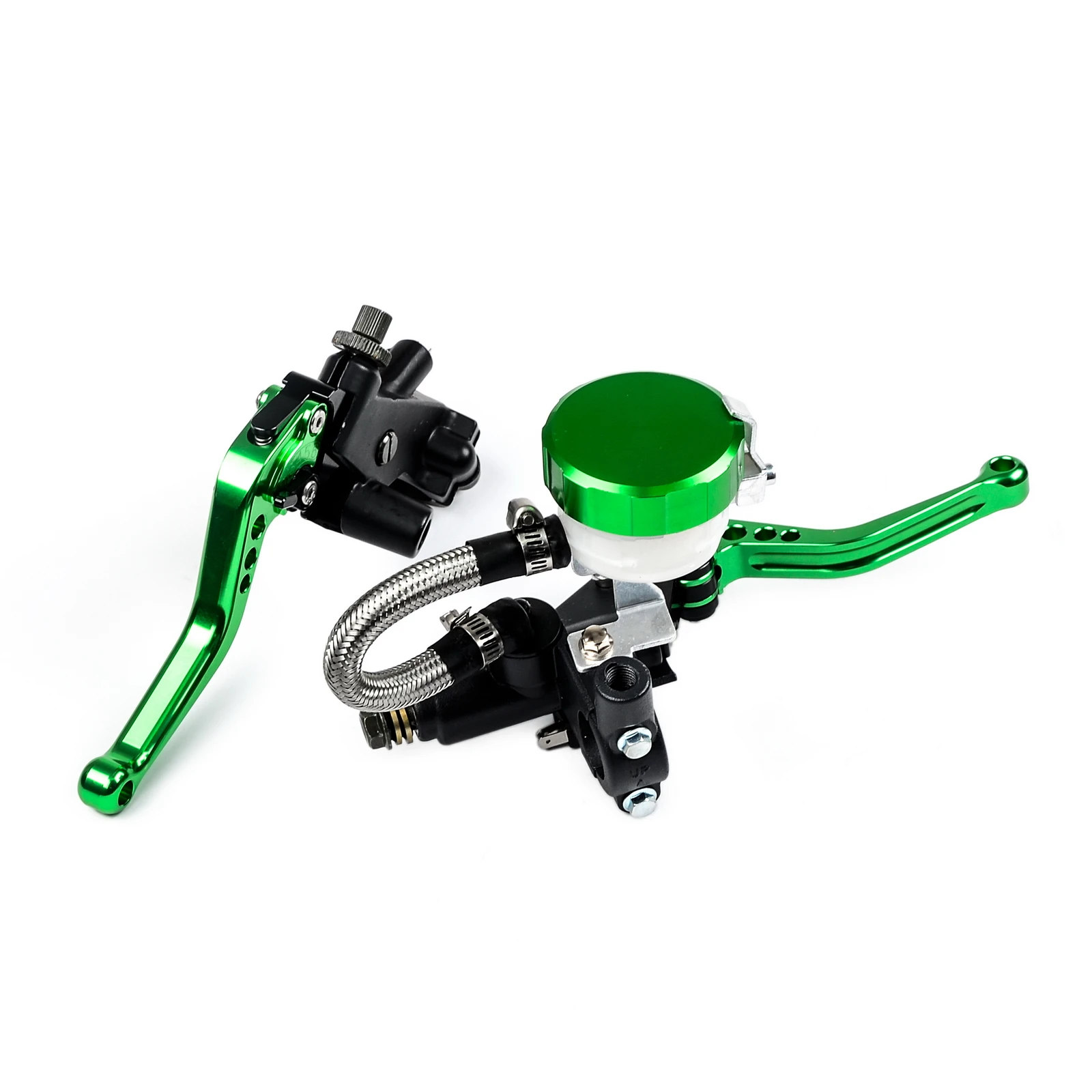 

7/8" 22mm Handlebar Brake Master Cylinder Reservoir Clutch Lever For Kawasaki KX65 KX85 KX125 KX250 KX250F KX450F KLX250 KDX250