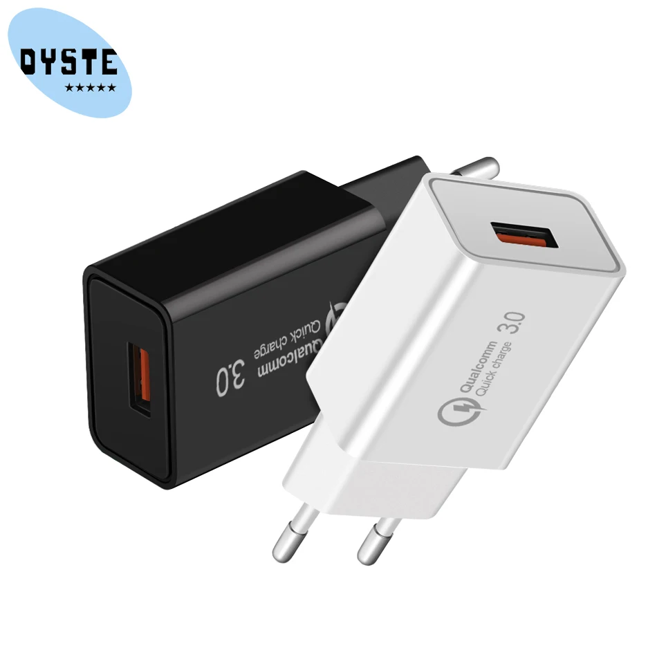 

18W Quick Charge 3.0 Fast Mobile Phone Charger Wall USB Charger Adapter for iPhone Samsung Xiaomi Huawei USB Cell Phone Charger
