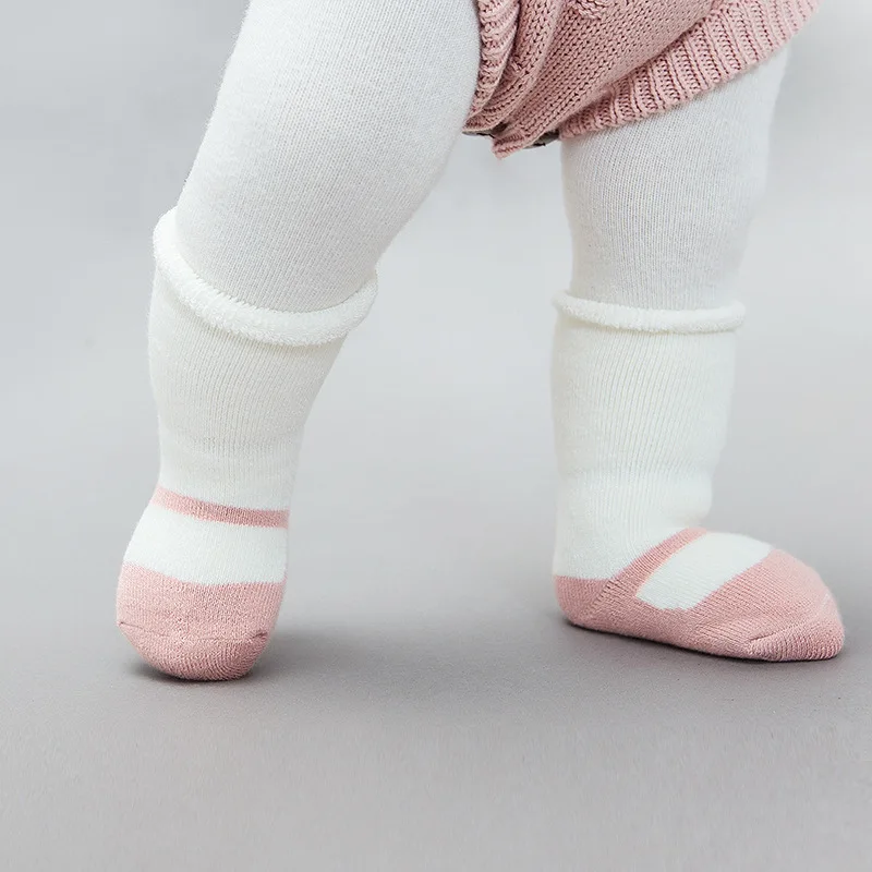 3Pair/Lot Baby Socks Baby Girl Boy Thick Terry Long Socks Winter Warm