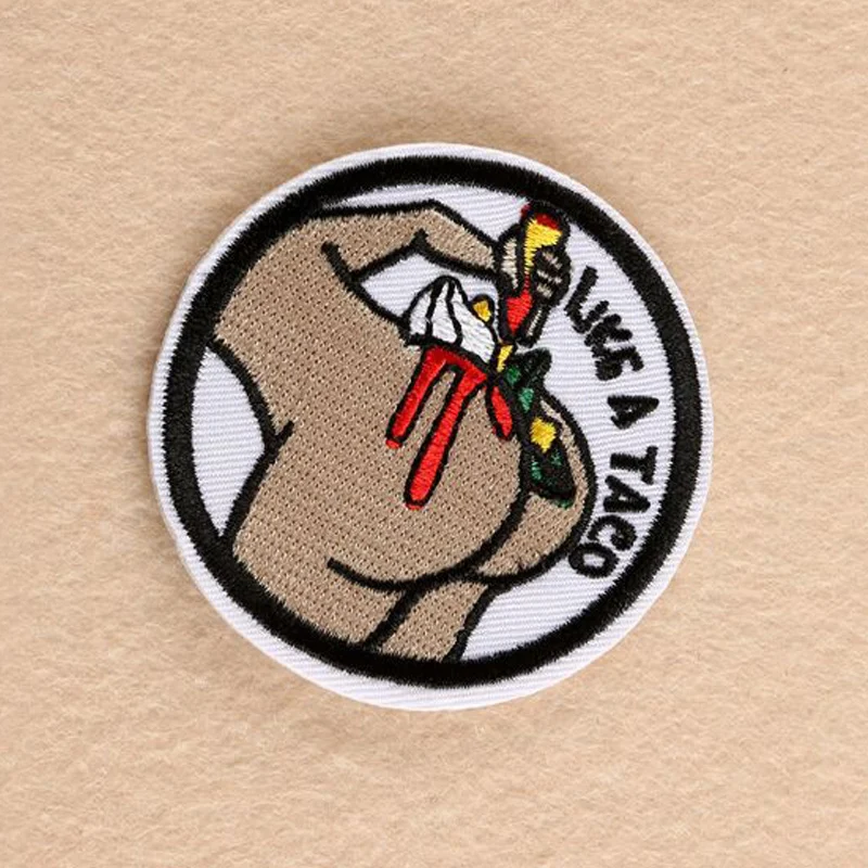 Funny Pattern Patches For Clothing Iron On Embroidered Appliques DIY