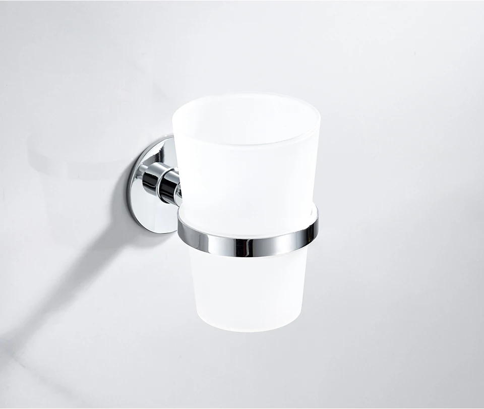 Accoona держатель чашки для зубной щетки для ванной со стеклянной чашкой настенный держатель для ванной комнаты Аксессуары для ванной комнаты A11903