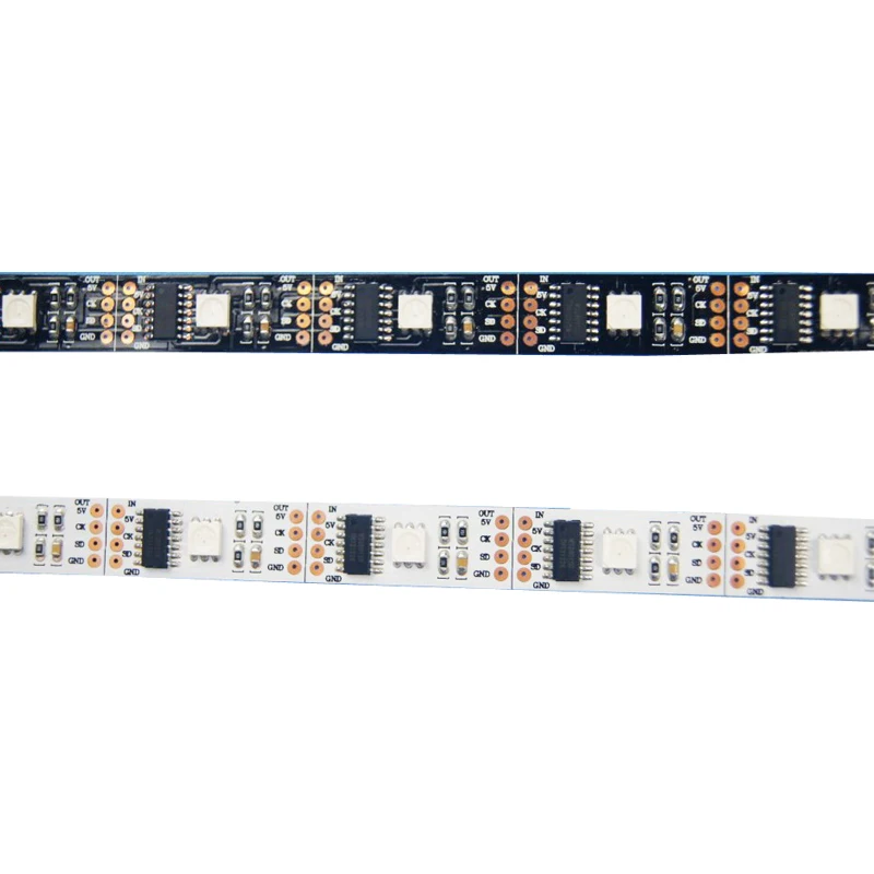 Гибкая светодиодная лента 5х WS2801 5050smd, доступны 36 светодиодов sm 36 пикс.м, белаячерная печатная плата (art.: 748ea7c7) - 748ea7c7